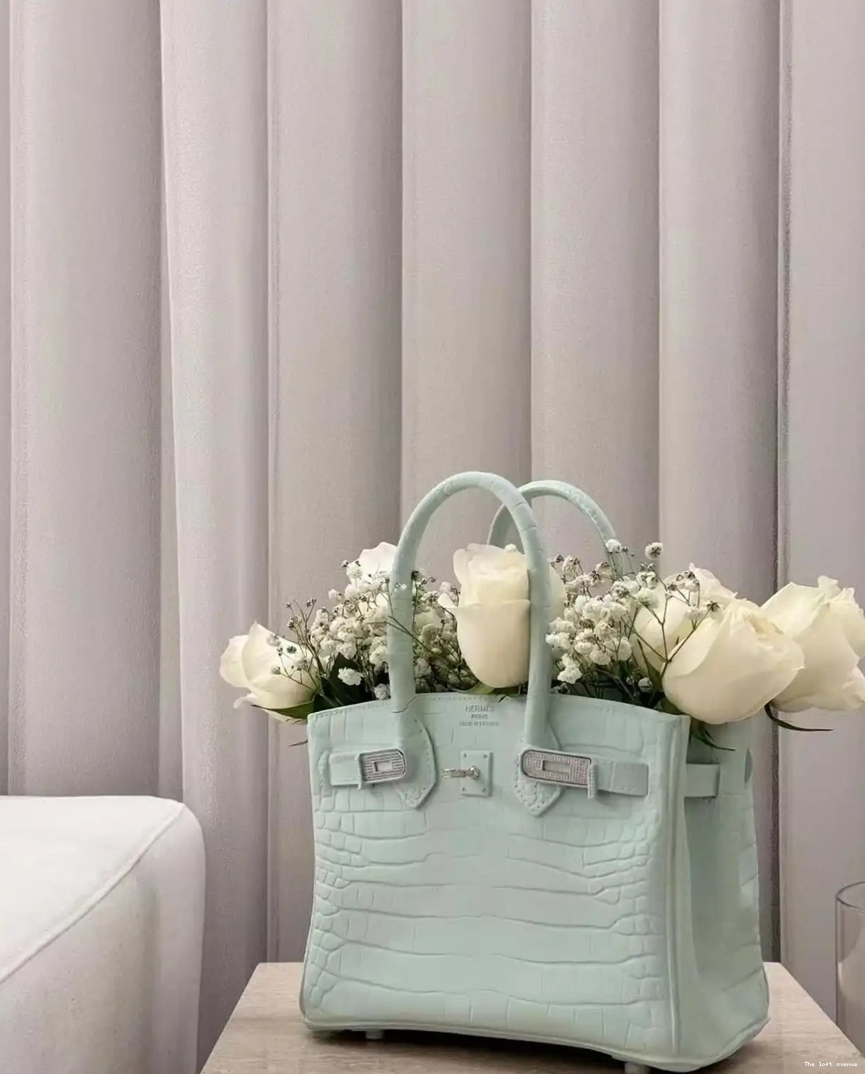 BIRKIN CUSTOM FLOWER BAG VASE 0616
